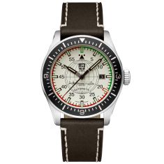 Luminox Constellation Automatic 9600 Series Beige Dial Brown Leather Strap Pilot Watch | 42mm | XA.9607