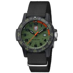 Luminox Leatherback SEA Turtle Giant 0320 Series Green Dial Black NATO Strap Watch 44mm - XS.0337