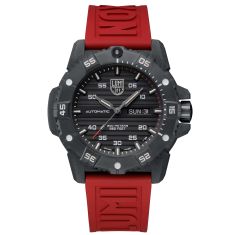 Luminox Master Carbon Seal Automatic 3860 Series Red Rubber Strap Military Dive Watch | 45mm | XS.3875
