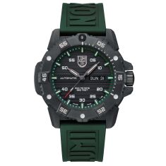 Luminox Master Carbon SEAL Automatic Black Dial Green Rubber Strap Watch 45mm - XS.3877