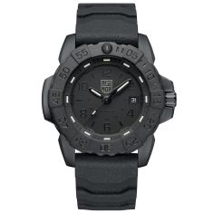 Luminox Navy SEAL RSC 3250 Time Date Series Blackout Rubber Strap Diver Watch | 45mm | XS.3251.BO.CB