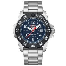 Luminox Navy SEAL RSC 3250 Time Date Series Blue Dial Stainless Steel Diver Watch | 45mm | XS.3254.CB