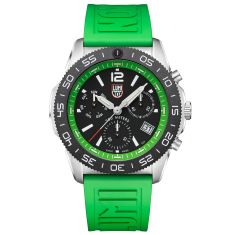 Luminox Pacific Diver Chronograph 3140 Series Neon Green Rubber Strap Watch | 44mm | XS.3157.NF