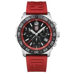 Luminox Pacific Diver Chronograph 3140 Series Red Rubber Strap Watch | 44mm | XS.3155