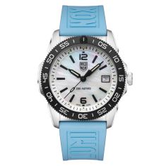 Luminox Pacific Diver Ripple Mother-of-Pearl Dial Coastal Blue Rubber Strap Watch | 39mm | XS.3124M