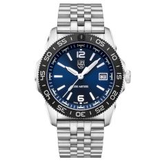 Luminox Pacific Diver Ripple Stainless Steel and Blue Rubber Strap Watch Set | 39mm | XS.3123M.SET
