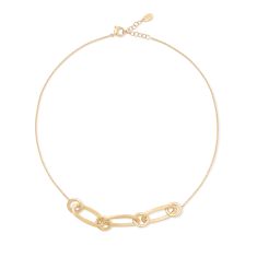 Marco Bicego Yellow Gold Mixed Link Half Collar Necklace - Jaipur Gold Collection