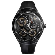 Men's Accutron Electrostatic Spaceview DNA Black and Grey Dial Watch 2ES8A003