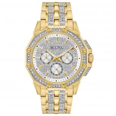Men's Bulova Octava Crystal Gold-Tone Watch | 41.7 mm | 98C126