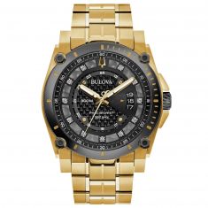 Men's Bulova Precisionist Diamond Gold-Tone Stainless Steel Watch | 46.5mm | 98D156