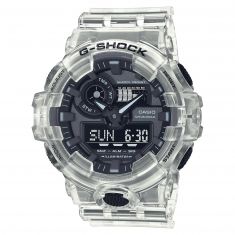 Men's Casio G-Shock Analog-Digital GA700 Transparent Resin Watch GA700SKE-7A
