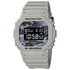 Men's Casio G-Shock Digital Grey Resin Watch | Camouflage Dial | DW5600CA-8
