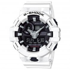 image of Men's Casio G-Shock Analog-Digital GA700 White Resin Watch GA700-7A with sku:19727742