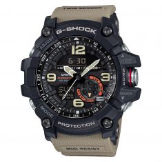 Men's Casio G-Shock Master of G Mudmaster Twin Sensor Desert Tan Khaki Watch GG1000-1A5