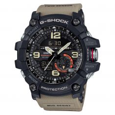 Men's Casio G-Shock Master of G Mudmaster Twin Sensor Desert Tan Khaki Watch GG1000-1A5