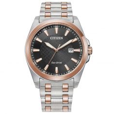 Men's Citizen Eco-Drive Corso Two-Tone Brown Dial Watch | 41mm