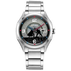 Men's Citizen Eco-Drive Duel Star Wars Stainless Steel Bracelet Watch | 41mm | AW1140-51W