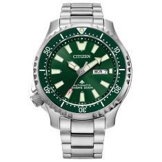 Citizen Promaster Dive Automatic Green Dial Stainless Steel Watch | 44mm | NY0151-59X