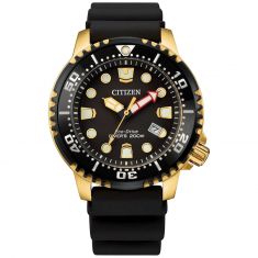 Men's Citizen Eco-Drive Promaster Diver Black Polyurethane Strap Watch | 44mm | BN0152-06E