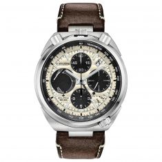 Men s Citizen Promaster Tsuno Chronograph Racer Leather Watch AV0079 01A REEDS Jewelers