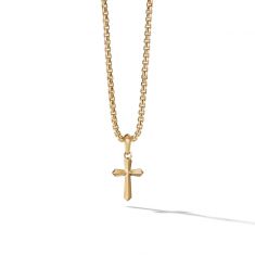 image of Men's David Yurman Roman Cross Amulet in 18K Gold with sku:20180956