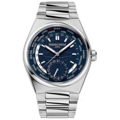 Men's Frederique Constant Highlife Worldtimer Manufacturer Stainless Steel Watch FC-718N4NH6B