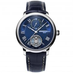 Men's Frederique Constant Limited Edition Slimline Monolithic Manufacture Blue Leather Strap Watch FC-810MCN3S6