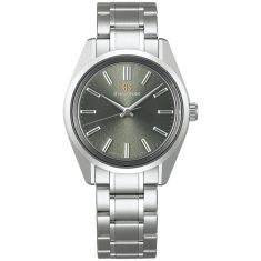 Men's Grand Seiko Heritage Green Dial Limited Edition Stainless Steel Watch 36.5mm - SBGW311
