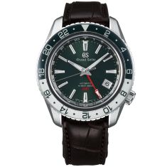 Men's Grand Seiko Sport Watch, Green Dial Leather Strap SBGJ239