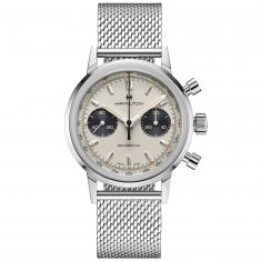 Men's Hamilton American Classic Intra-Matic Chronograph H Stainless Steel Bracelet Watch H38429110