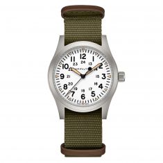 Men's Hamilton Khaki Field Mechanical Green NATO Strap Watch | 42mm | H69529913