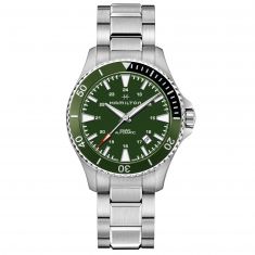 Men's Hamilton Khaki Navy Scuba Auto Stainless Steel Bracelet Watch H82375161