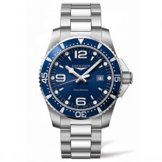 Men's Longines HydroConquest 44mm Blue Dial Diving Watch L38404966