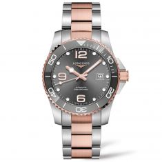 Men's Longines HydroConquest Two-Tone Watch | Grey Dial | 41mm | L37813787
