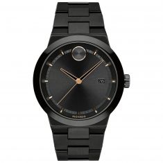 Men's Movado BOLD Fusion Black-Ion plated Stainless Steel Bracelet Watch | 42mm | 3600662