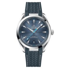 OMEGA Seamaster Aqua Terra 150M Co-Axial Master Chronometer Blue-Grey Dial Rubber Strap Watch | 41mm | O22012412103002