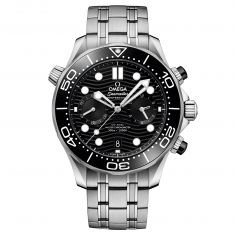 OMEGA Seamaster Diver 300M Co-Axial Master Chronometer Chronograph Black Dial Stainless Steel Watch | 44mm | O21030445101001