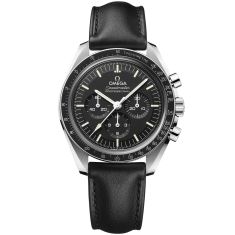 OMEGA Speedmaster Moonwatch Co-Axial Master Chronometer Chronograph Black Leather Strap Watch | 42mm | 031032425001002