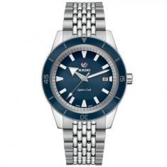 Men's Rado Captain Cook Automatic Blue Dial Stainless Steel Watch R32505203