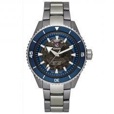 Rado Captain Cook Blue Dial High-Tech Ceramic Bracelet Watch 43mm - R32128202