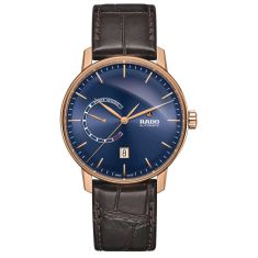 Men's Rado Coupole Classic Automatic Brown Leather Strap Watch R22879205