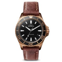 Shinola The Bronze Monster Automatic Leather Strap and Nylon Strap Watch Gift Set | 43mm | S0120161956