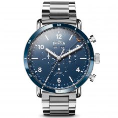 Men's Shinola The Canfield Sport Blue Dial Stainless Steel Watch, 45mm S0120089890