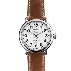Men's Shinola The Runwell Maple Leather Strap Watch, 47mm S0100010