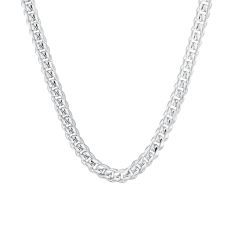 Men's Sterling Silver Cuban Chain Necklace 9.2mm, 22 inches