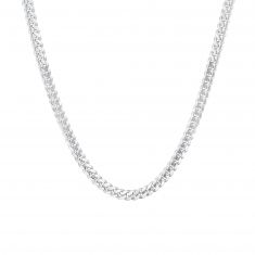 Men's Sterling Silver Cuban Link Chain Necklace 6mm, 22 Inches