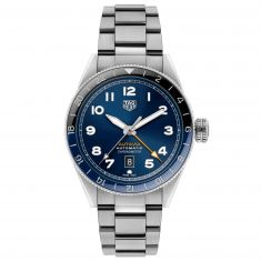 TAG Heuer AUTAVIA Cosc GMT Blue Dial Stainless Steel Limited Edition Watch | 42mm | WBE511A.BA0650