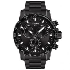 Tissot T-Sport Supersport Chrono Black Dial and Black Stainless Steel Bracelet Watch | 45.5mm | T1256173305100