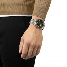 Tissot T-Sport Supersport Chrono Black Dial and Stainless Steel Bracelet Watch 45.5mm - T1256172105100