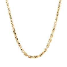 Men s Yellow Gold Anchor Link Chain Necklace 7mm 22 Inches REEDS Jewelers
